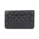 Chanel Timeless Classic Caviar Skin Chain Wallet