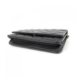 Chanel Timeless Classic Caviar Skin Chain Wallet