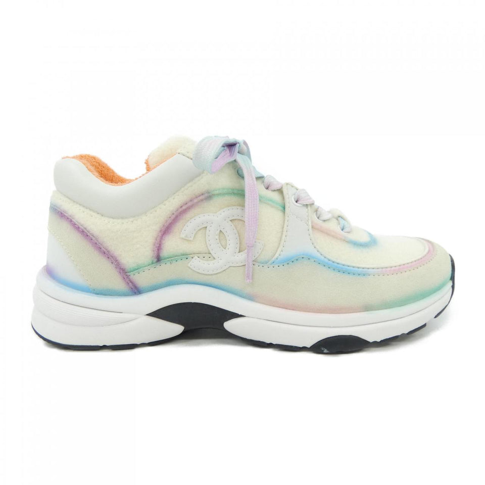 Chanel G34360Y54482 Fabric & Suede Calfskin Sneakers