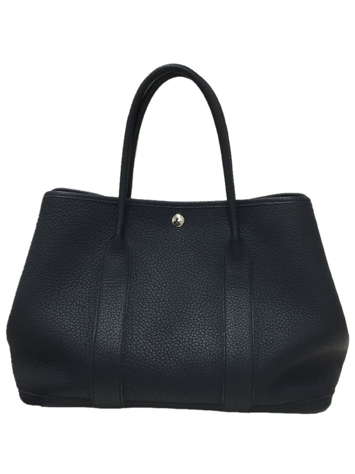 Hermes Engraved Garden Party PM Leather Handbag