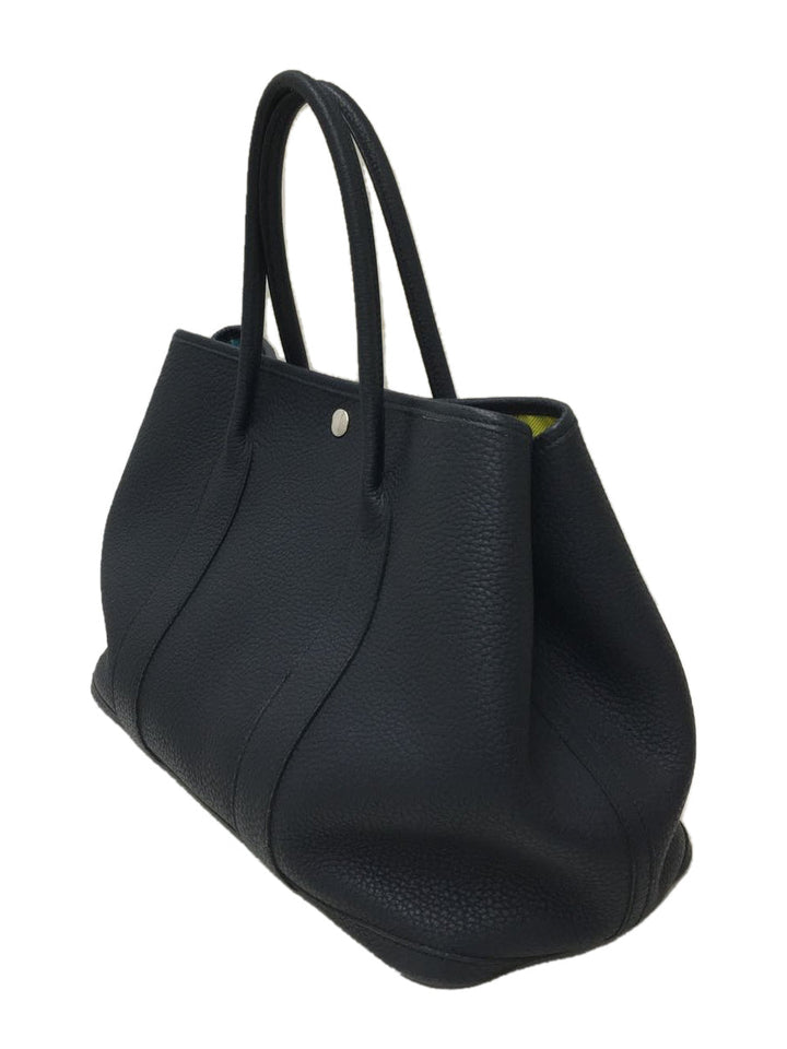 Hermes Engraved Garden Party PM Leather Handbag