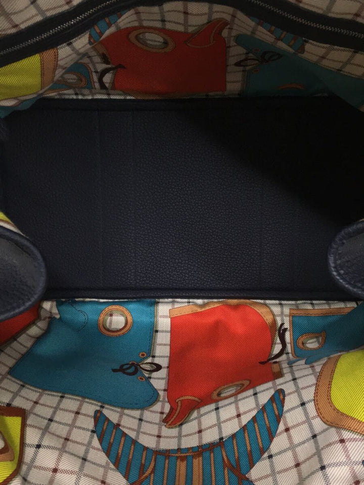 Hermes Engraved Garden Party PM Leather Handbag