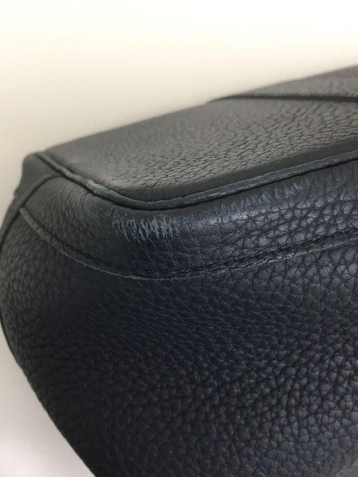 Hermes Engraved Garden Party PM Leather Handbag