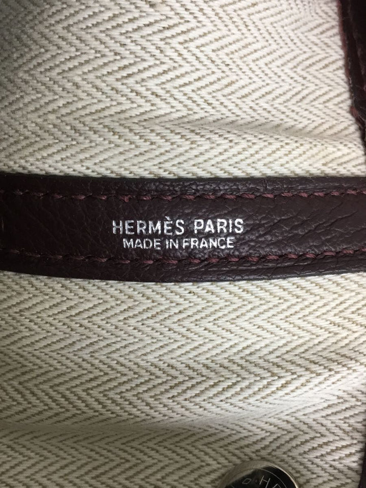 Hermes Garden Party PM Negonda Leather Handbag