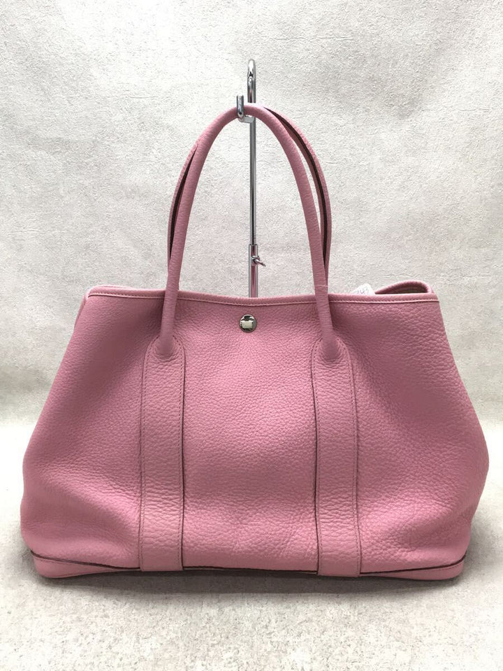Hermes Calf Leather Garden Party Shoulder bag Pink