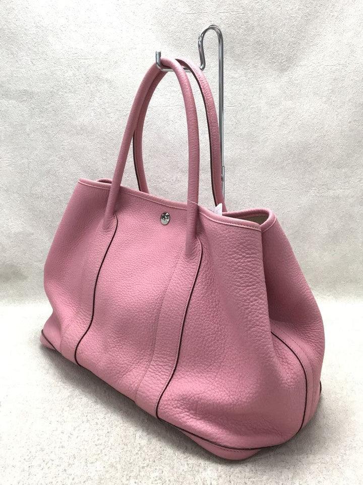 Hermes Calf Leather Garden Party Shoulder bag Pink