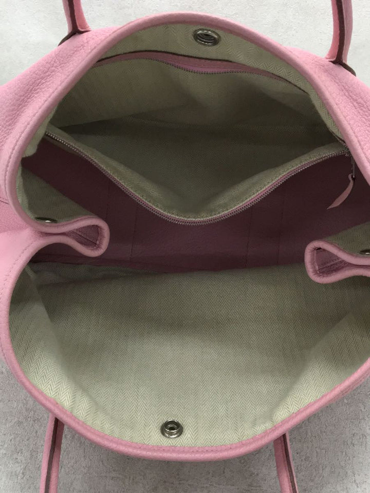 Hermes Calf Leather Garden Party Shoulder bag Pink