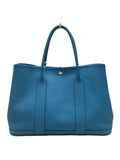 Hermes Garden Party PM Leather Handbag Blue