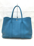 Hermes Garden Party PM Leather Handbag Blue