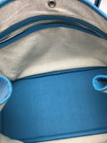 Hermes Garden Party PM Leather Handbag Blue