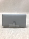 Hermes Leather Plain Bear Souffle Long Wallet