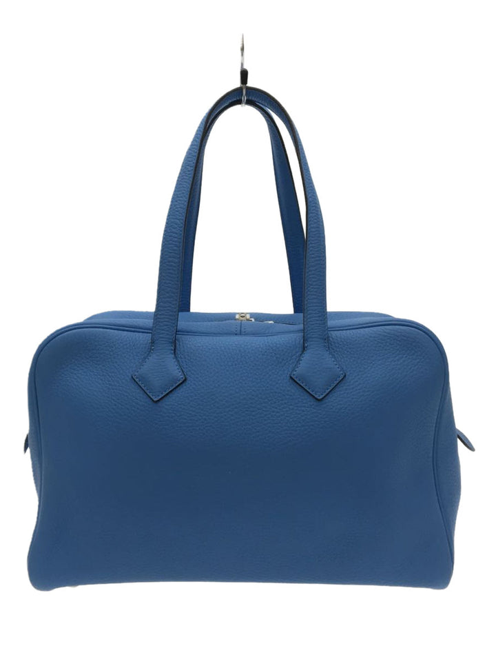 Hermes Calf Leather Garden Party Shoulder bag Blue