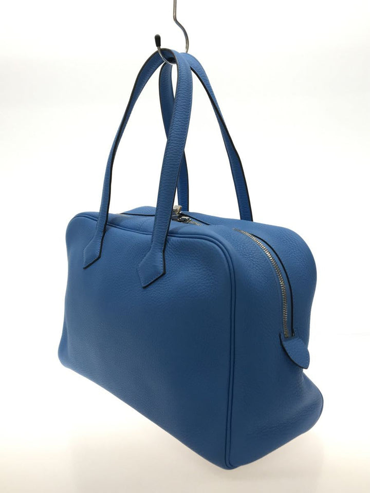 Hermes Calf Leather Garden Party Shoulder bag Blue