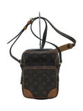 Louis Vuitton Shoulder Bag Leather Brown Overall Pattern