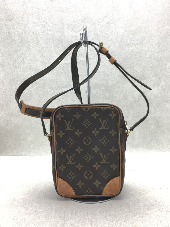 Louis Vuitton Shoulder Bag Leather Brown Overall Pattern