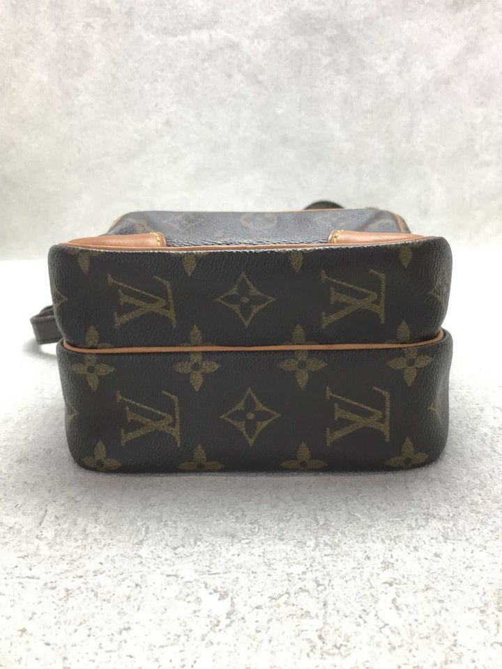 Louis Vuitton Shoulder Bag Leather Brown Overall Pattern