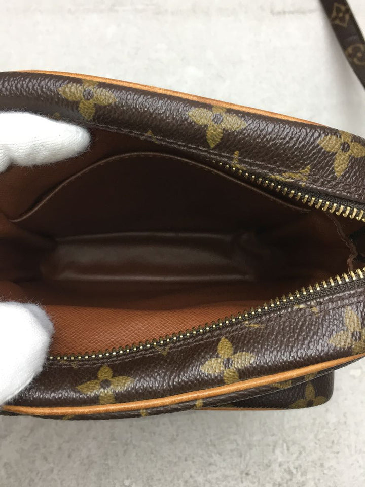 Louis Vuitton Shoulder Bag Leather Brown Overall Pattern