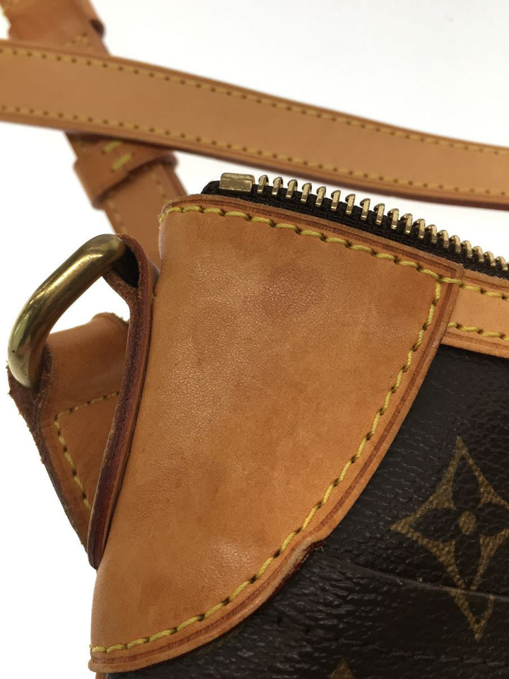 Louis Vuitton Shoulder Bag Leather Brown Overall Pattern