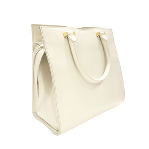 Saint Laurent- Shoulder Bag Uptown Small Beige Leather 2way
