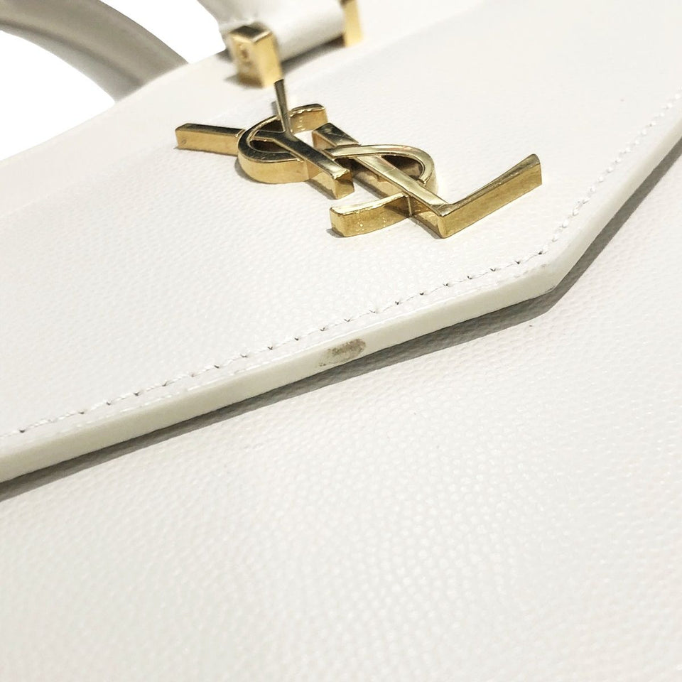 Saint Laurent- Shoulder Bag Uptown Small Beige Leather 2way