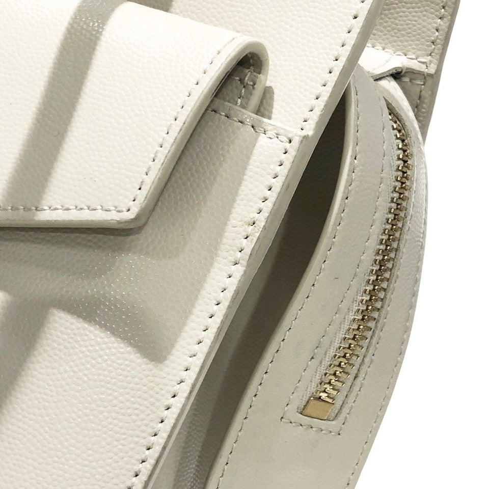 Saint Laurent- Shoulder Bag Uptown Small Beige Leather 2way