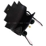Hermes bag charm Bijoux de SAC Kelly doll Noir (Black)/Bleu Electrique/Mauve Pale/Mint Veau Tadelakt Gold HW Stamp