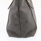 Gucci GG Canvas Tote Bag PVC Leather Brown 336776 23085