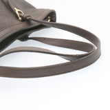 Gucci GG Canvas Tote Bag PVC Leather Brown 336776 23085