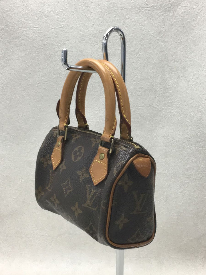 Louis Vuitton Mini Speedy Monogram Canvas PVC Handbag