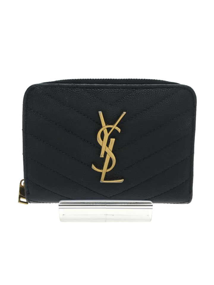 Saint Laurent- Leather Corner Threaded Wallet
