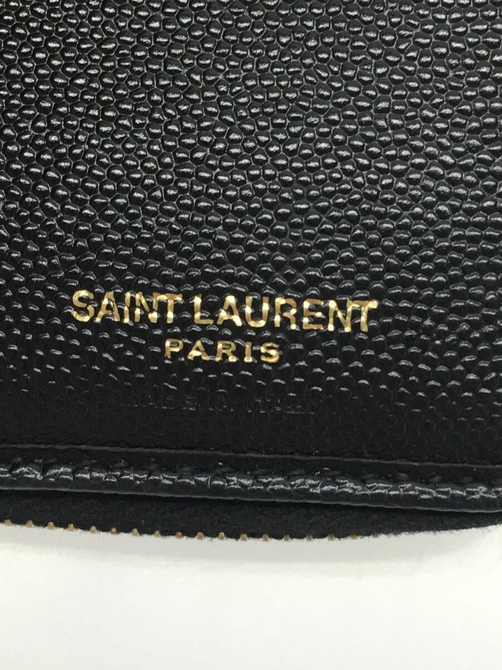 Saint Laurent- Leather Corner Threaded Wallet