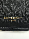 Saint Laurent- Leather Corner Threaded Wallet