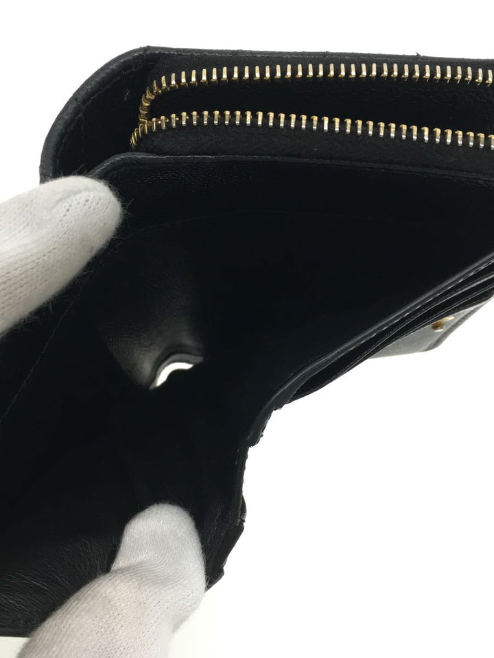Saint Laurent- Leather Corner Threaded Wallet