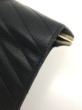 Saint Laurent- Leather Corner Threaded Wallet