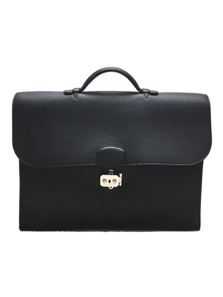 Hermes Sac Adepeche Togo Leather Briefcase Bag