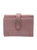 Hermes Calfskin Leather Wallet Pink