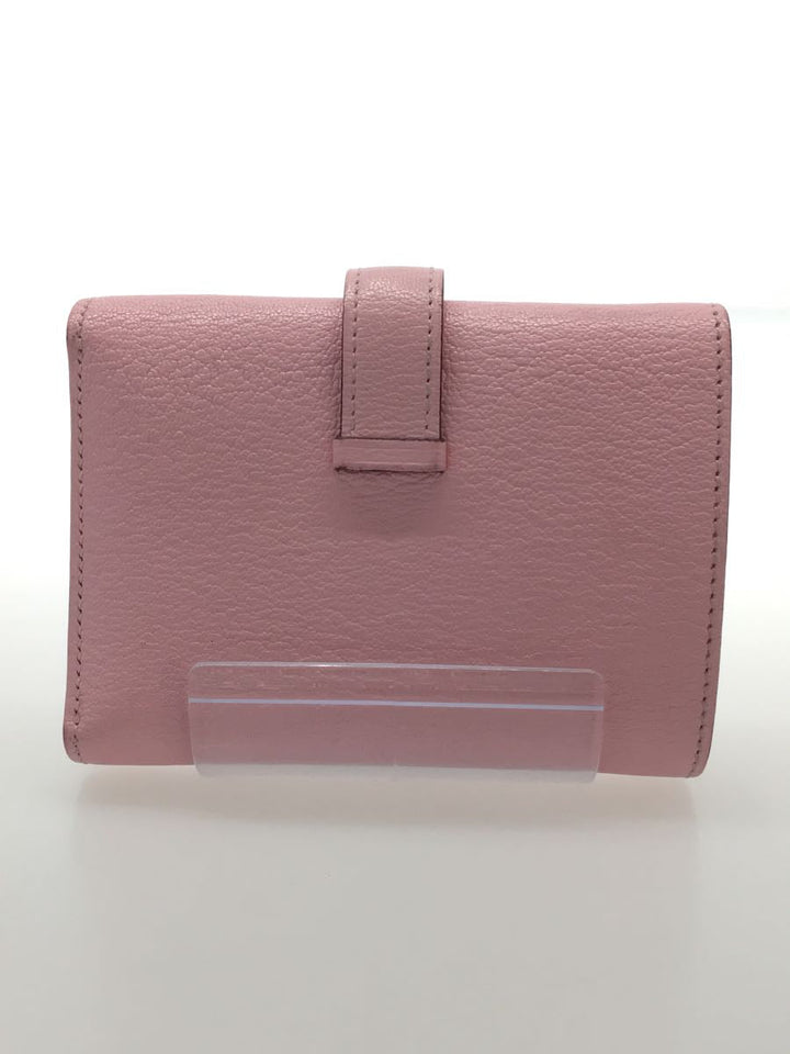 Hermes Calfskin Leather Wallet Pink