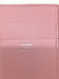 Hermes Calfskin Leather Wallet Pink