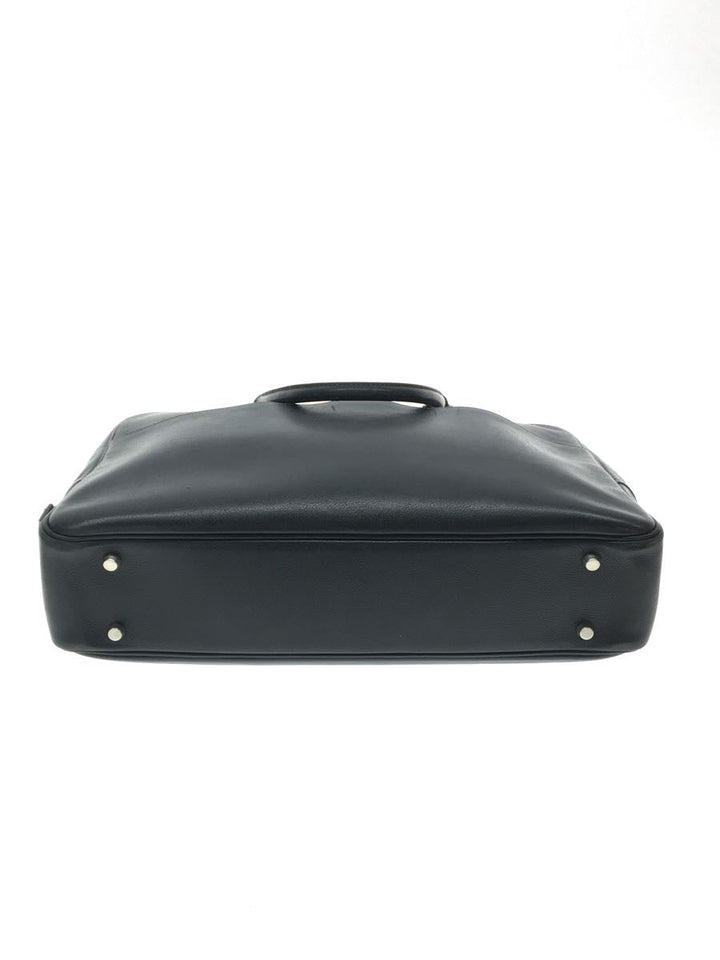 Hermes Engraved Plum Dog Leather Business Bag