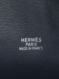 Hermes Engraved Plum Dog Leather Business Bag