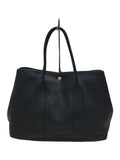 Hermes Leather Garden Party Tote Bag Black