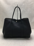 Hermes Leather Garden Party Tote Bag Black