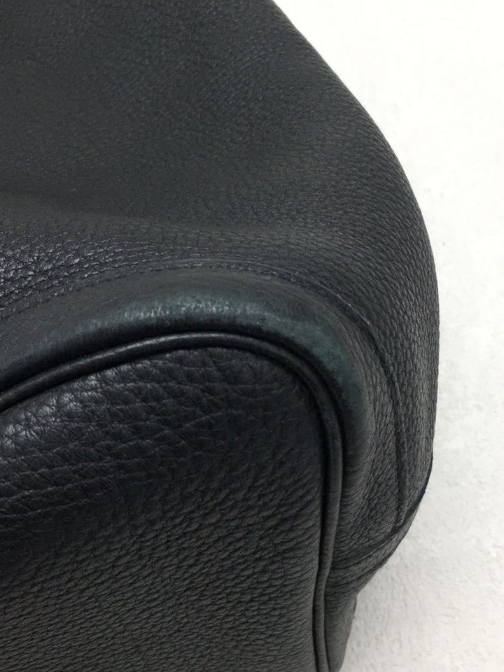 Hermes Leather Garden Party Tote Bag Black