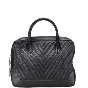 Chanel Chevron V Stitch Caviar Skin Handbag