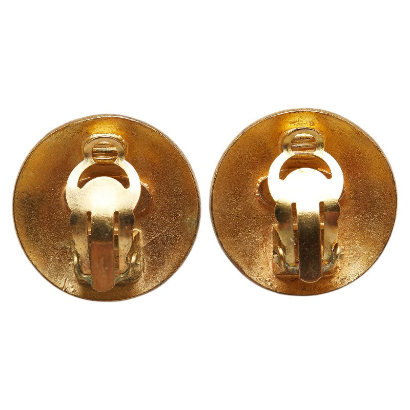 Chanel Coco Mark Button Earrings