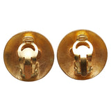 Chanel Coco Mark Button Earrings