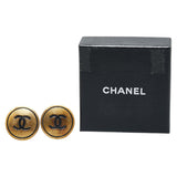 Chanel Coco Mark Button Earrings