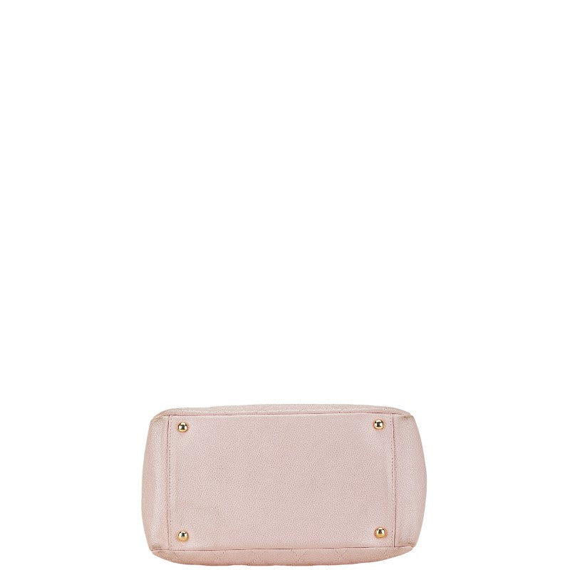 Chanel Coco Mark Matelasse Caviar Skin 2way Shoulder Bag