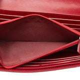 Chanel Coco Mark Matelasse Patent Leather Long Wallet