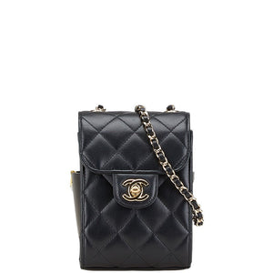 Chanel Coco Mark Matelasse Lambskin Shoulder Bag
